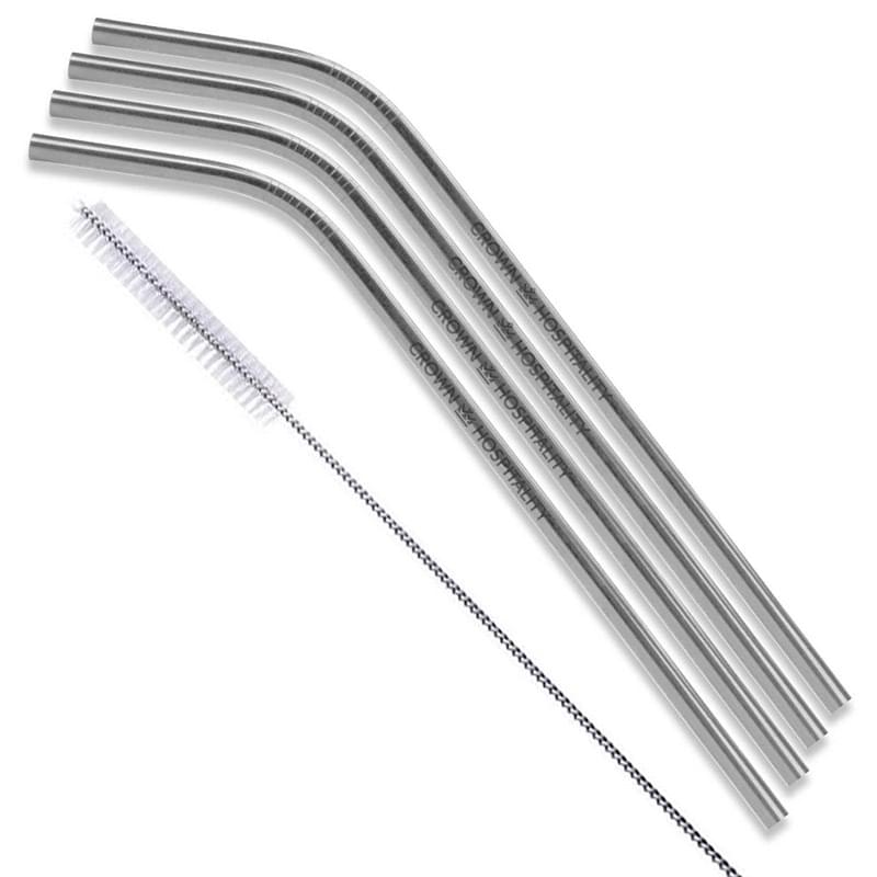 Bent Stainless Steel Straws