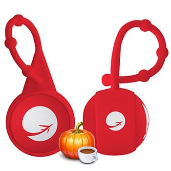 Pumpkin Spice Holiday Lip Balm With Silicone Carabiner